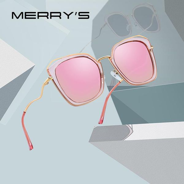 

sunglasses merry's women luxury fashion cat eye ladies polarized sun glasses uv400 protection s6225, White;black
