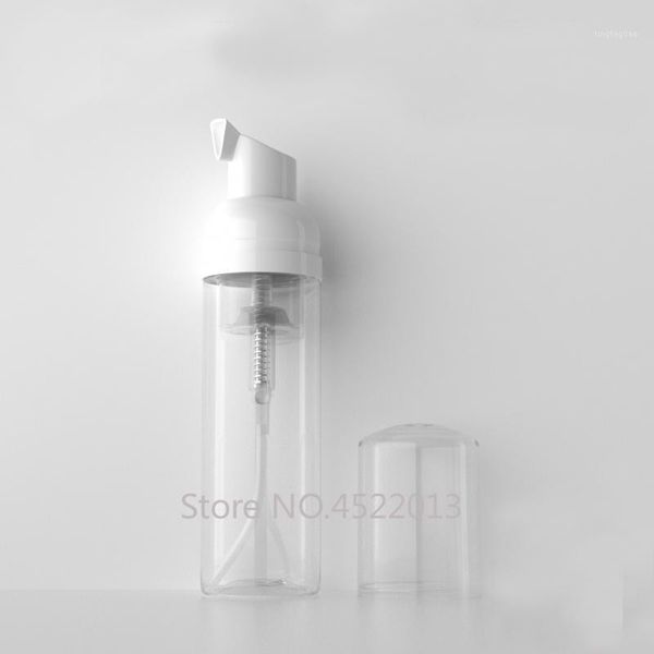 

storage bottles & jars 10/30/50pcs/lot 60ml empty clear pet lotion foam water plastic pressed pump refillable bottle makeup liquid cosmetic