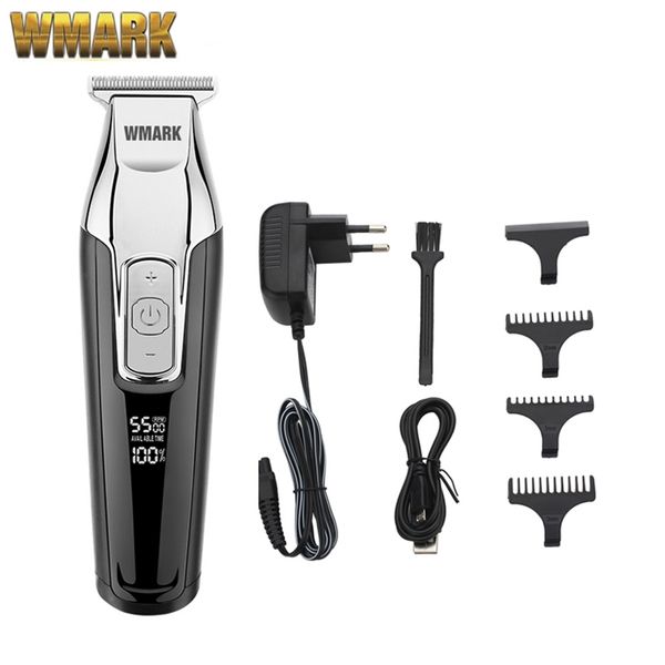 

wmark c24-hc11 4 speed hair detail trimmer beard car clipper electric cutting cut razor edge t-wide blade 220119