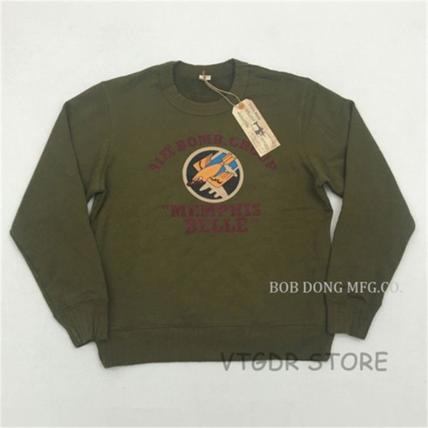 

91st crewneck bomb group vintage sweatshirt army eua pullover nehy, Black