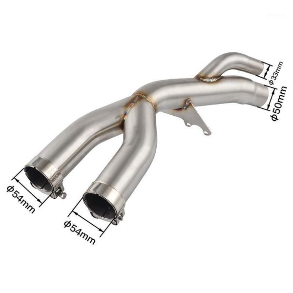 

stainless steel mid link pipe exhaust for s1000rr 2020 2020 s1000 rr s 1000 rr middle pipe muffler motorcycle accessories1
