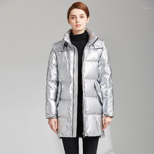 

2020 long women down coat jackets new arrival fashion1, Black