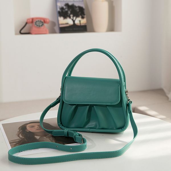 

2023 summer new fashion simple one-shoulder pleated women's bags trend korean version cross handbag with cloud bag for women