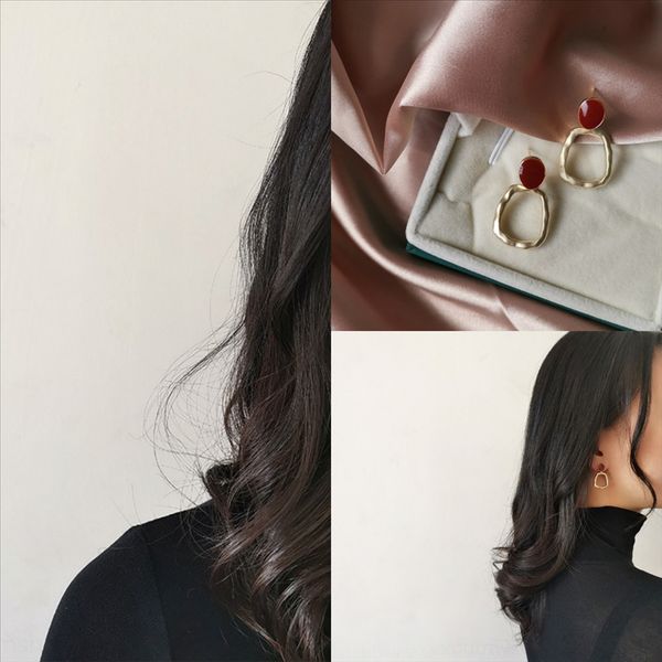 

hebw dropshipping цепь серьги женская горячая распродажа серьги для женщин гем хрустальные золотые шпильки леди набор серебряные серьги сере, Golden