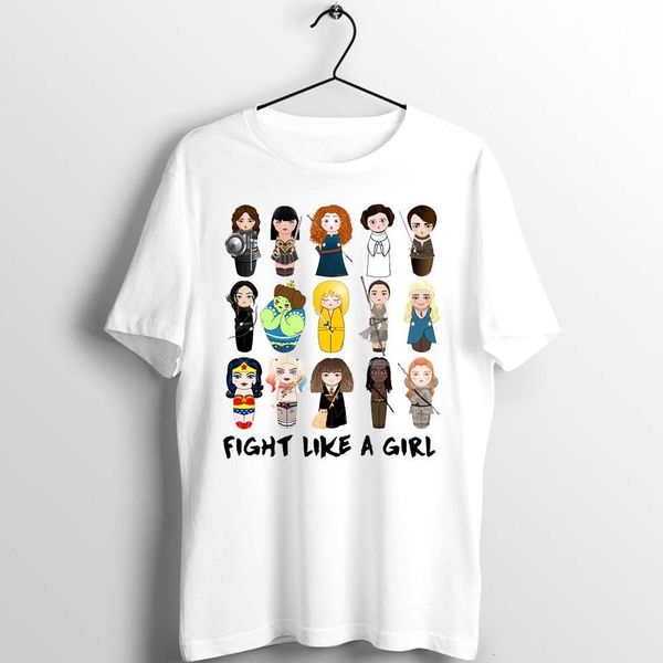 

women t shirt fight like a girl kill bill basic white custom artwork printed tee casual leisure clothing for summer