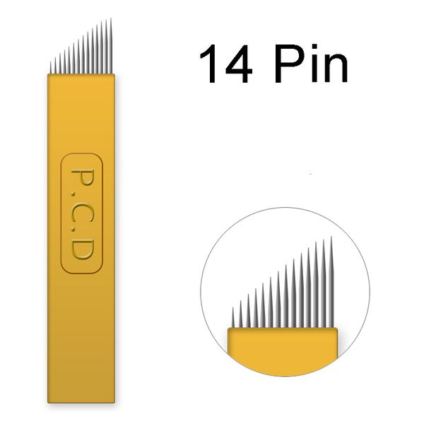 

500pcs lamina microblading needles 0.18mm golden 18u shape nano blades permanent makeup tattoo needle for eyebrow manual pen