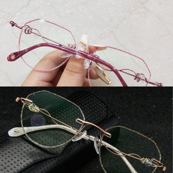 

высокое качество net red diamond fashion дамы rimolle bine blue light плоские зеркальные рецептурные очки градиентное цвет