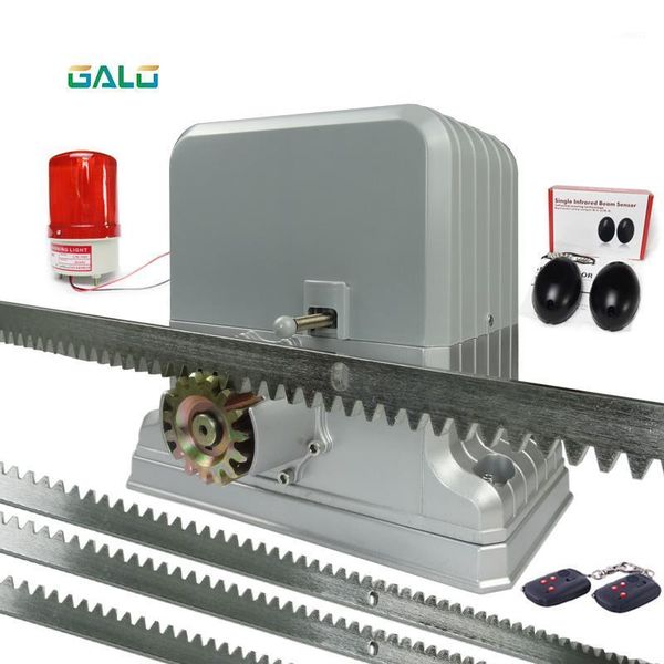 

heavy duty 1800kg electric sliding gate motors/rolling automatic gate opener engine4 remote control and racks 1pcell 1 lamp1
