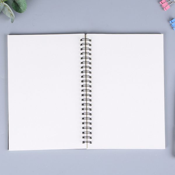 

1PC Sketchbook Retro Spiral Coil Kraft Paper Notebook Sketch Painting Diary Drawing Painting Graffiti Office School Stationery