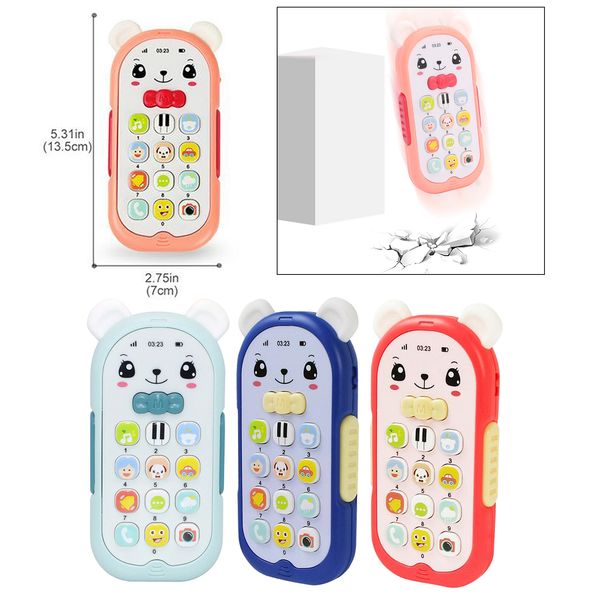 

4pcs electronic cartoon telephone toy baby toys telephone toys xmas gfits