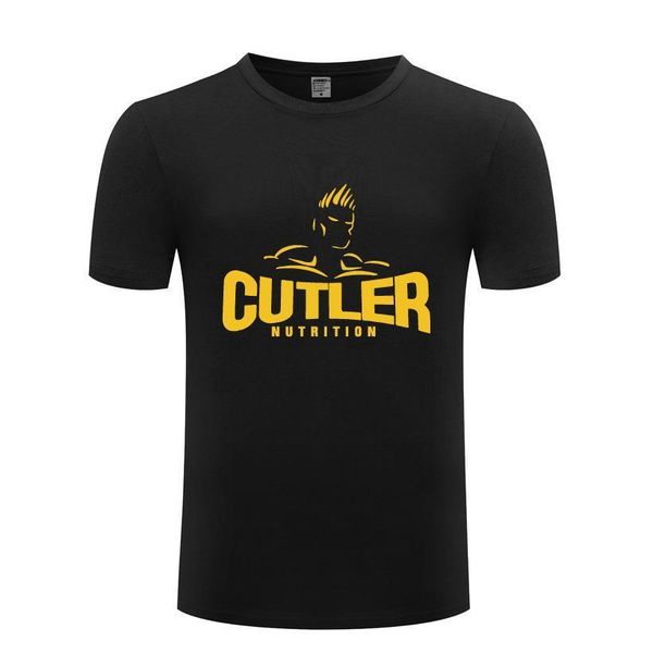 

cutler muscle athletic workout bodybuilding t shirts men short sleeve o neck cotton man t-shirt cool streetwear fitness tee, White;black