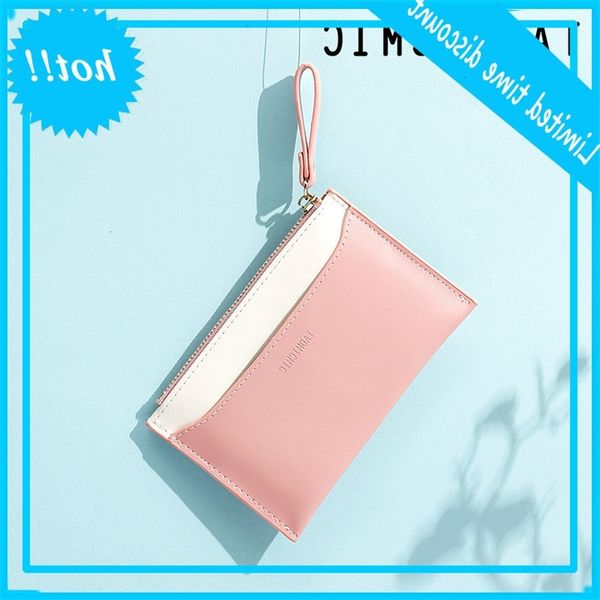 

yueqiankai new korean multi-function bag multi card small fashion color contrast zipper zero wallet, Red;black