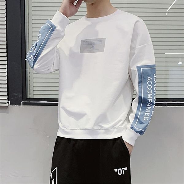

men's long sleeve sweatshirt hoodie new fashion in autumn 2020, Black