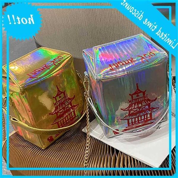 

women tower print pu leather handbag holographic shoulder messenger crossbody bag satchel dead purse