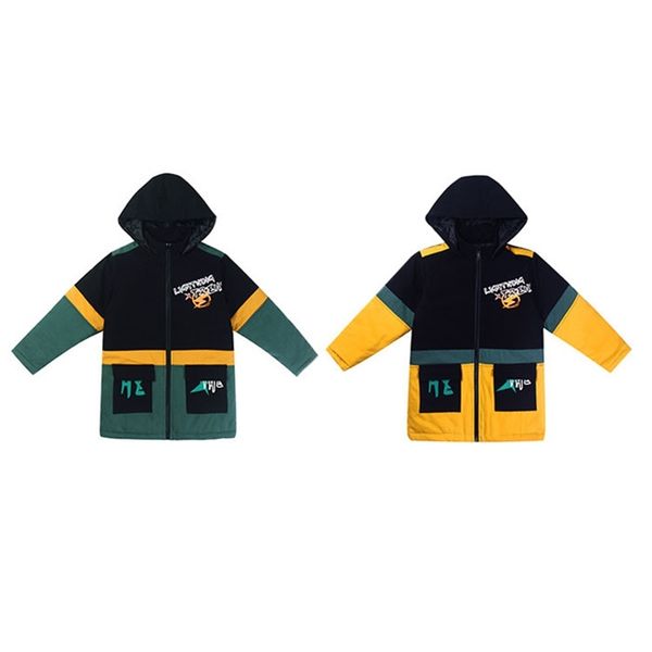 

winter hooded jackets for big boys girls warm winter coat kids clothes snowsuit outerwear children windbreaker 6 9 10 12 14 16 y 201118, Blue;gray