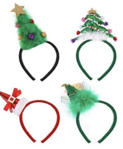 

scarves christmas hair hoop set of four group children lovely head band headdress hairband, Blue;gray