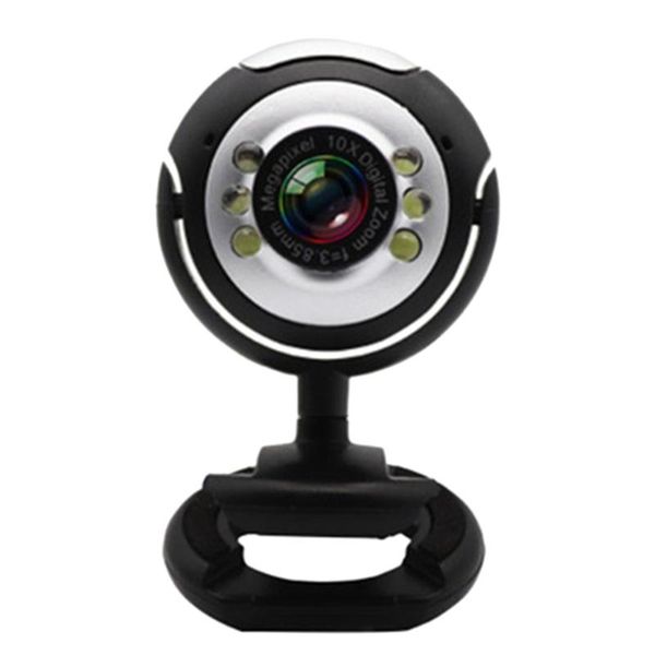

usb video computer camera six lights night vision non drive clip camera hd network