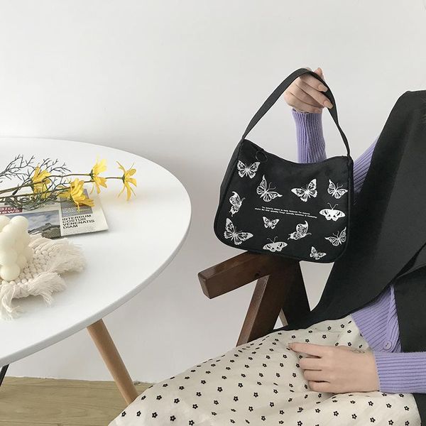 

весна женщины маленькая сумочка бабочка печатает холст сумки женские моды подмывают сумка на молнии половина луны сумки хлопчатобумажная тка