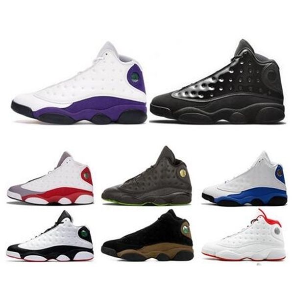 

jumpman rivals lucky green 13 13s men basketball shoes cap and gown black cat flint playoff mens trainers sports sneakers