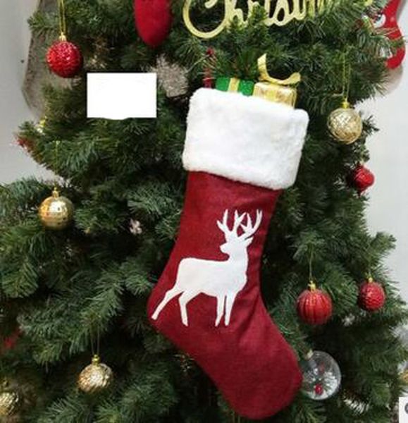 

party trees 2020 ornament stockings decor decorations santa christmas stocking candy socks bags xmas gifts bag