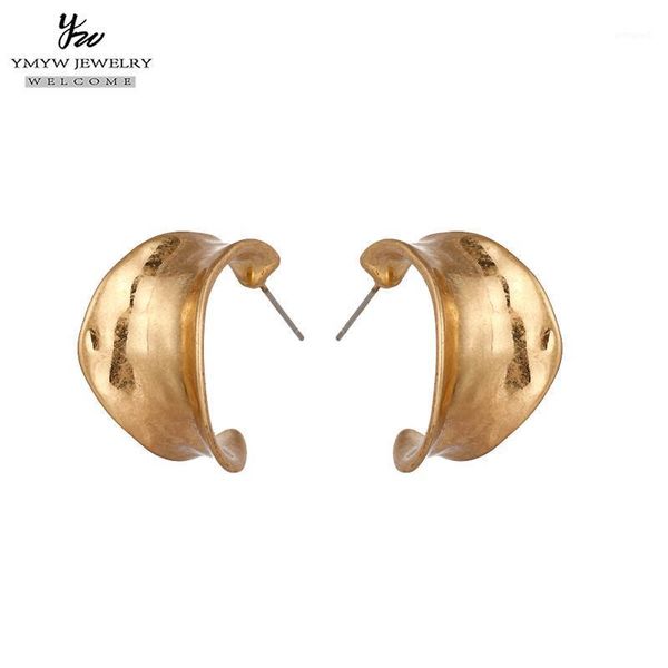 

stud ymyw vintage golden silvery earrings c-design metal charm antique temperament for women gift brincos oorbellen1, Golden;silver