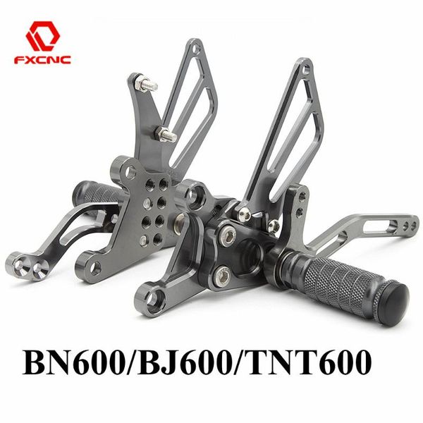 

pedals motorcycle footpeg rearset pedal for bj600 tnt600 bn600 bj600gs 2010-2012 adjustable aluminum alloy rearsets foot pegs footrest