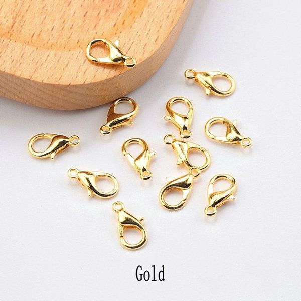 

100 шт. 10 / 12/14/16 мм золотая щепка цвет металлический омаш клэш-крючки металлические разъемы для ювелирных изделий diy, ожерелье аксессу