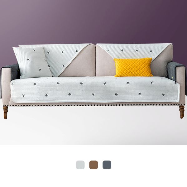 Диван охватывает кушет четыре сезона универсальный диван подушка полотенце хлопчатобумажный чехол диван подлокотники 1/2 / 3/4-х местный для гостиной 201123