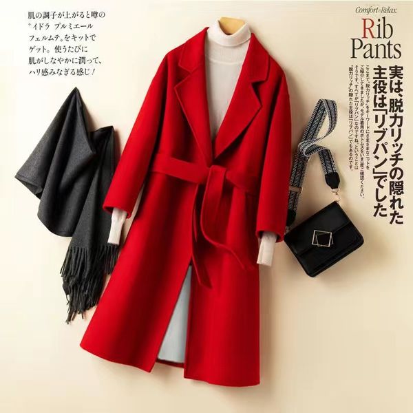 

new women long 2021 jackets autumn women's wool coat warm, soft jacket 0xgu, Black