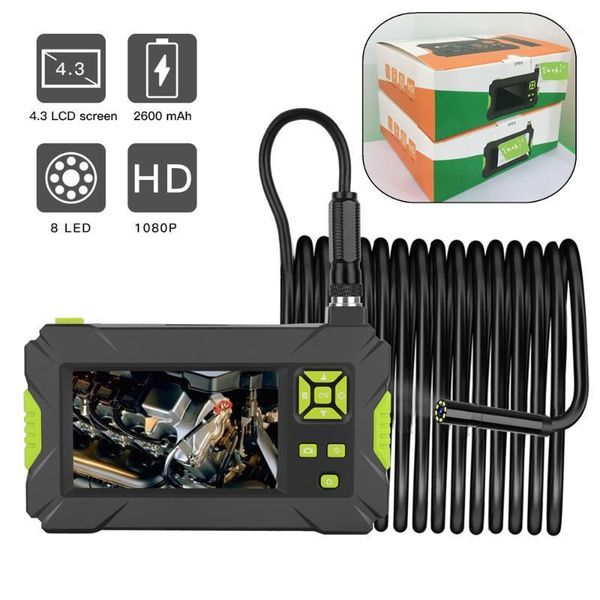 

kebidumei p30 industrial endoscope handheld borescope 4.3inch camera lcd monitor 1080p hd video inspection camera endoscope 8mm1