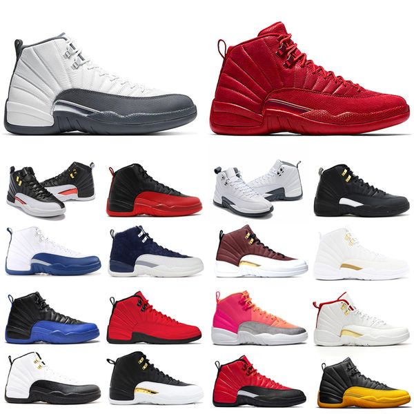 

men 12 12s basketball shoes game stone blue wings reverse flu gamma blue xii university gold mens sneake