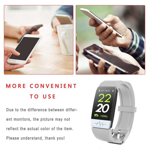 

q1s color display ecg + ppg, tt wristband, health monitoring, smart watch, temperature measuring wris