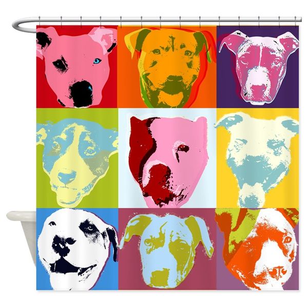 

unique pop art decorative fabric shower curtain for bathroom polyester