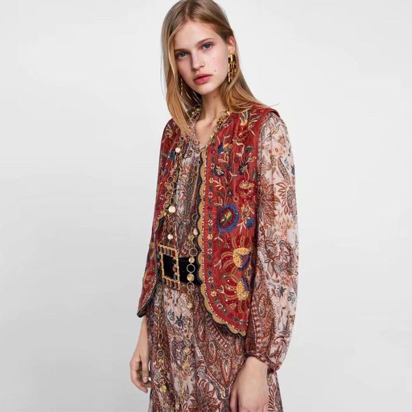 

kiyumi women coat shawl flannel floral embroidered 2019 fashion v-neck red short cardigan casual female early autumn coat stitch1, Black;brown