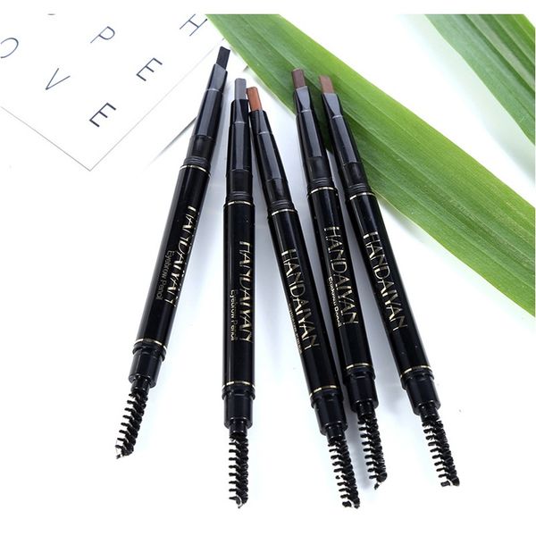 

eyebrow pencil with brush long lasting double ended waterproof no bloom rotatable triangle eyebrow pen 5colors tattoo pen makeup sqcafd