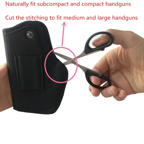 

outdoor tactical concealed carry pistol holder gun holster bag belt with metal clip for right or left hand draw