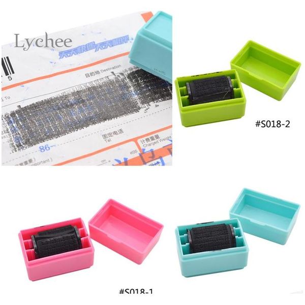 

wholesale- lychee 1 piece security hide id decorative rubber stamps for scrapbooking roller stamp craft for office oeo09