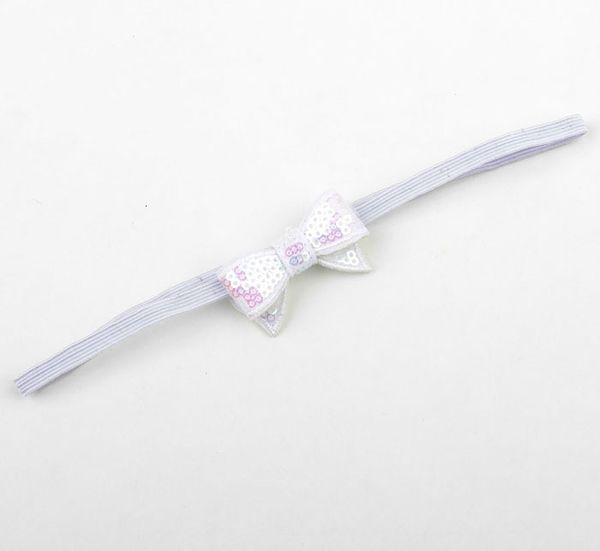 

zp6tchildren bow salebaby infants headbands shiny paillette kids elastic small bowknot hairbands hair accessories p