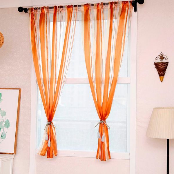 

1 slice fabric leaves sheer curtain window treatment voile drape valance cortinas dormitorio curtains for living room d1