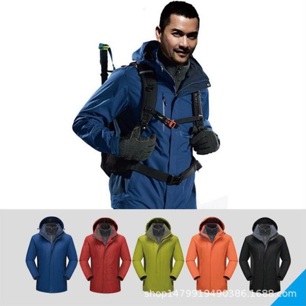 

winter factory direct new outdoor hiking clothing jacket men and women windproof waterproof ski clothes custom logo couple, Black;red
