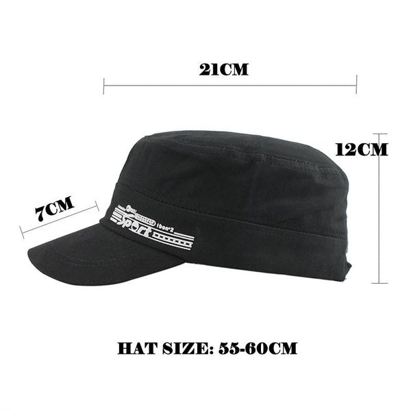 

flb] классический vintage мужской женщины мужчины patrol усталость army cap ткани шапки для мужчин sun повседневный military регулируемое h, Black;white