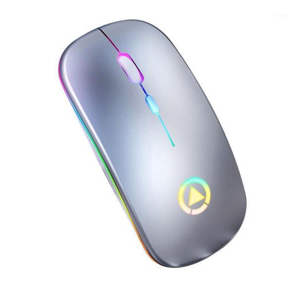

a2 7 colors backlit mosue silent mute rechargeable wireless mouse computer accessories for home office games1