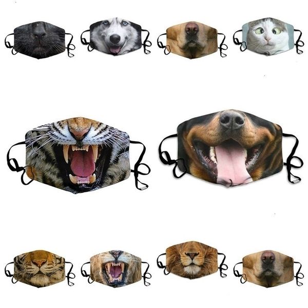 

ear-hanging face animal printing covering 3d-print washable reusable mouth mask designer masks t2i51253