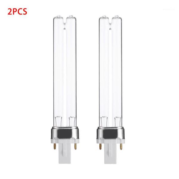 

2pcs aquarium fish tank uv sterilizer purifier bulbs 9w g23 base germicidal ultraviolet replacement lamp tube aquario accessory1