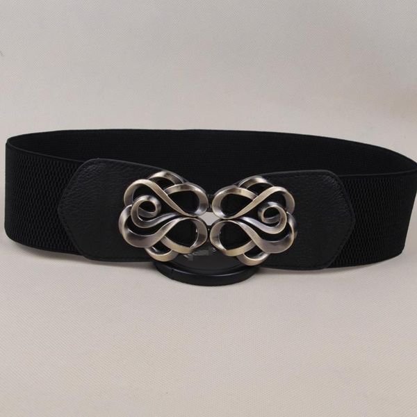 

ladies elastic belts cinturones para mujer leather stretchy 2021 metal hook waist belt waistband designer woman ceinture dress, Black;brown