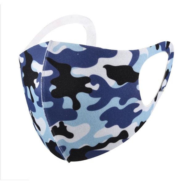

soft camo camouflage mask cover anti-bacterial face pm2.5 respirator dustproof washable reusable silk cotton moutletk8no
