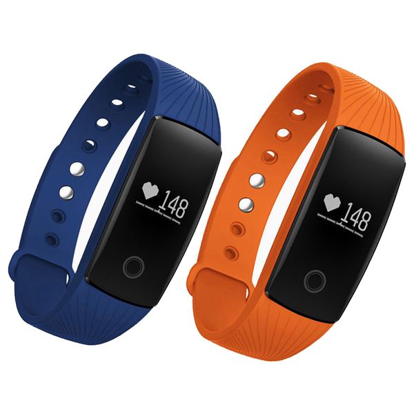 ID107 Pulsera inteligente Rastreador de ejercicios Monitor de ritmo cardíaco deportivo Reloj inteligente Pasómetro Podómetro Cámara Reloj de pulsera inteligente para Iphone Android