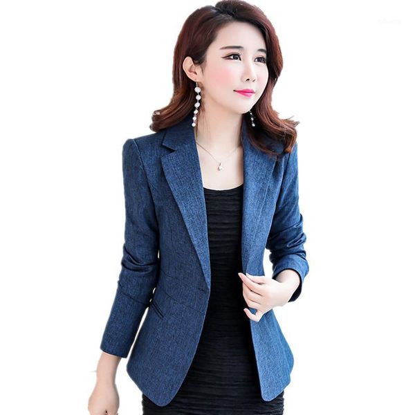 

trending products elegant women blazer autumn short jacket women office clothing leisure coat quality fabric 14531, White;black