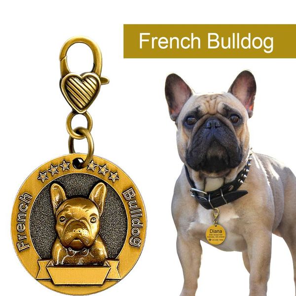 

dog id tag engraved personalized metal pet dog tags custom puppy cat id name tags collar accessories for dogs necklaces bbysvl