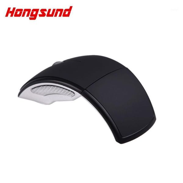 

mice hongsund 2.4ghz wireless usb optical foldable arc mouse snap-in transceiver portable folding lapnotebook pc computer1